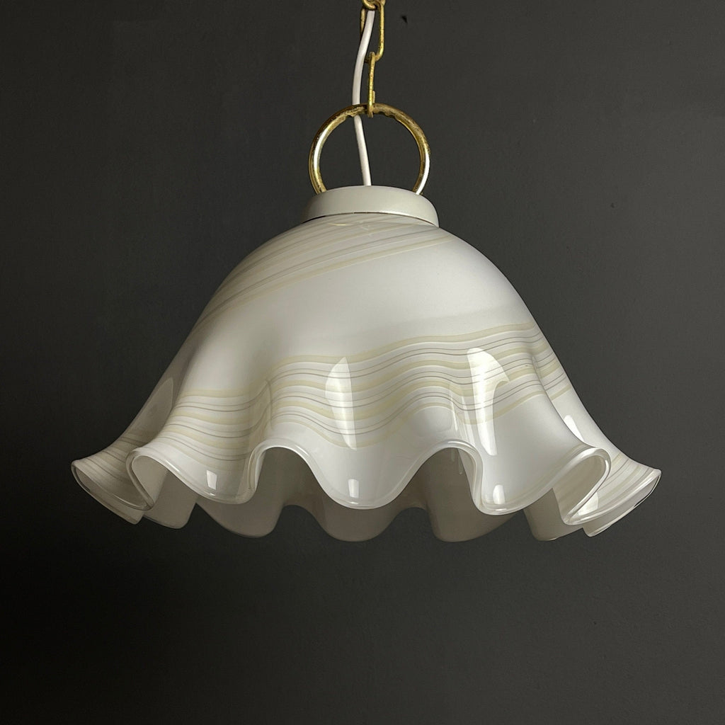 Vintage Murano Glass Fazzoletto Pendant Lamp - Mid-Century Italian Lighting