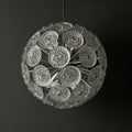 Vintage crystal chandelier Sputnik Dandelion Italy 1960s mid-century modern italian lighting