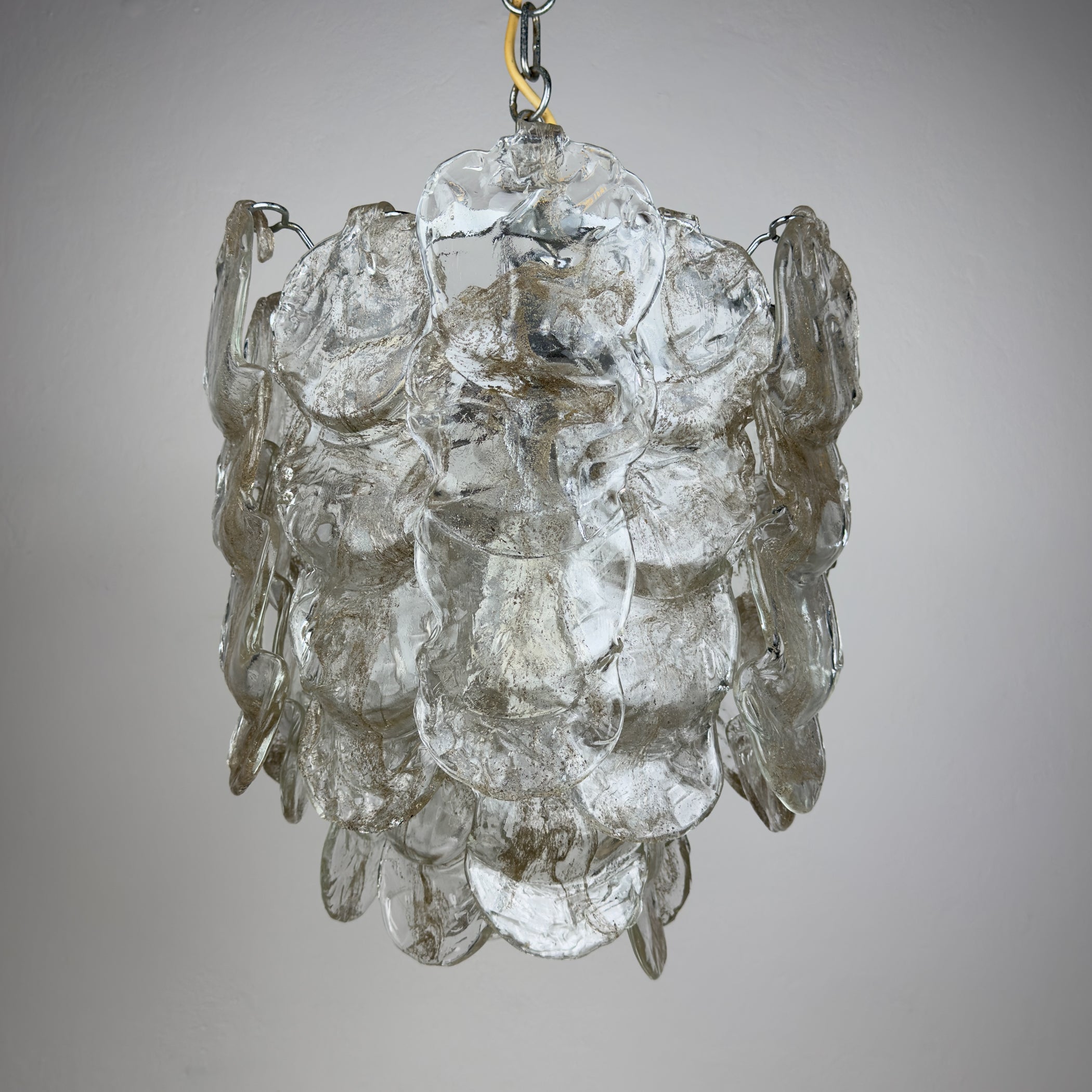 Vintage Murano chandelier by Mazzega, Italy 1970s