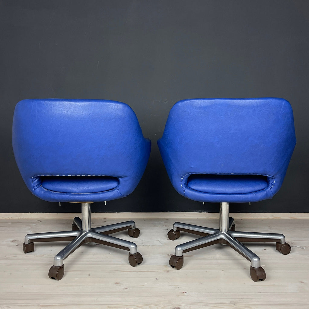 Mid-century office desk chairs Stol Kamnik Yugoslavia 1980s Set of 2