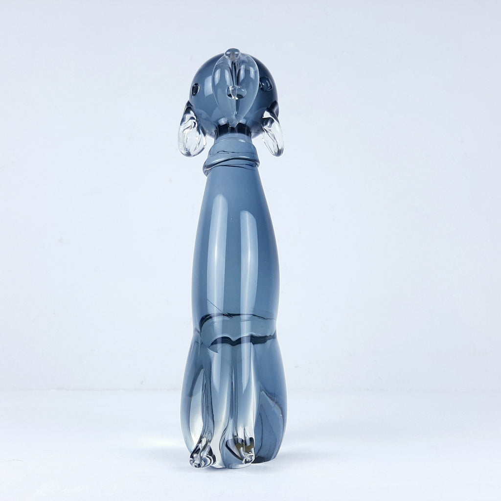Vintage Murano Glass Dog Sculpture: Vetro Artistico Veneziano, 1960s