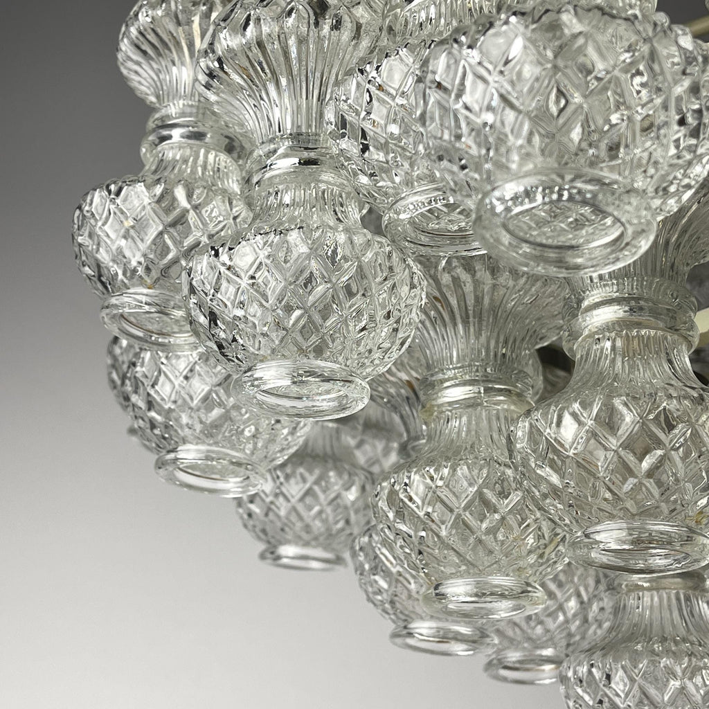 Murano chandelier by Flavio Poli for Seguso, Italy, 1960s