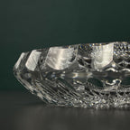 Vintage Bohemian glass ashtray by Bohemia Crystal, Czechoslovakia, 1970s