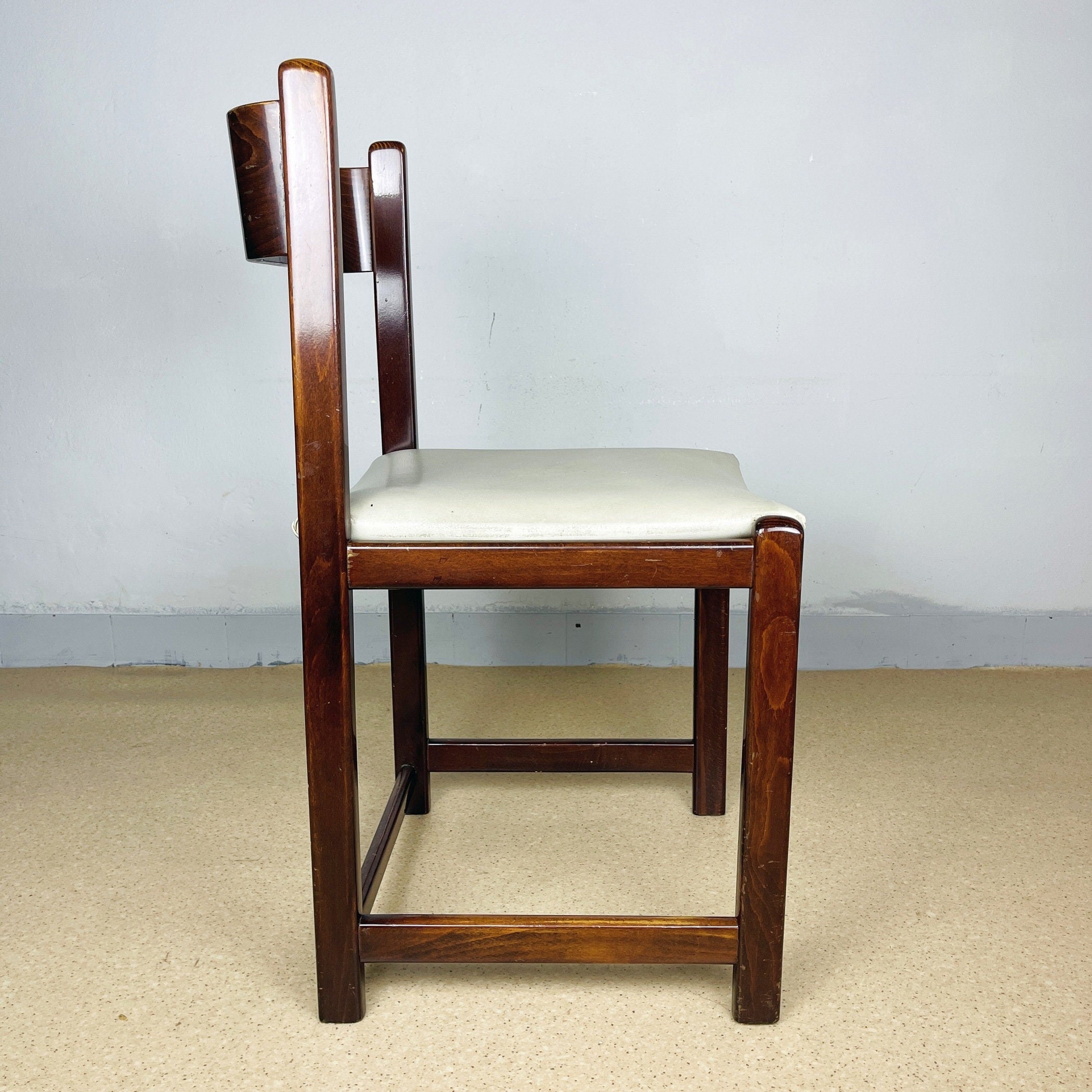 Mid-century dining desk chair Italy 1960s Vintage office chair