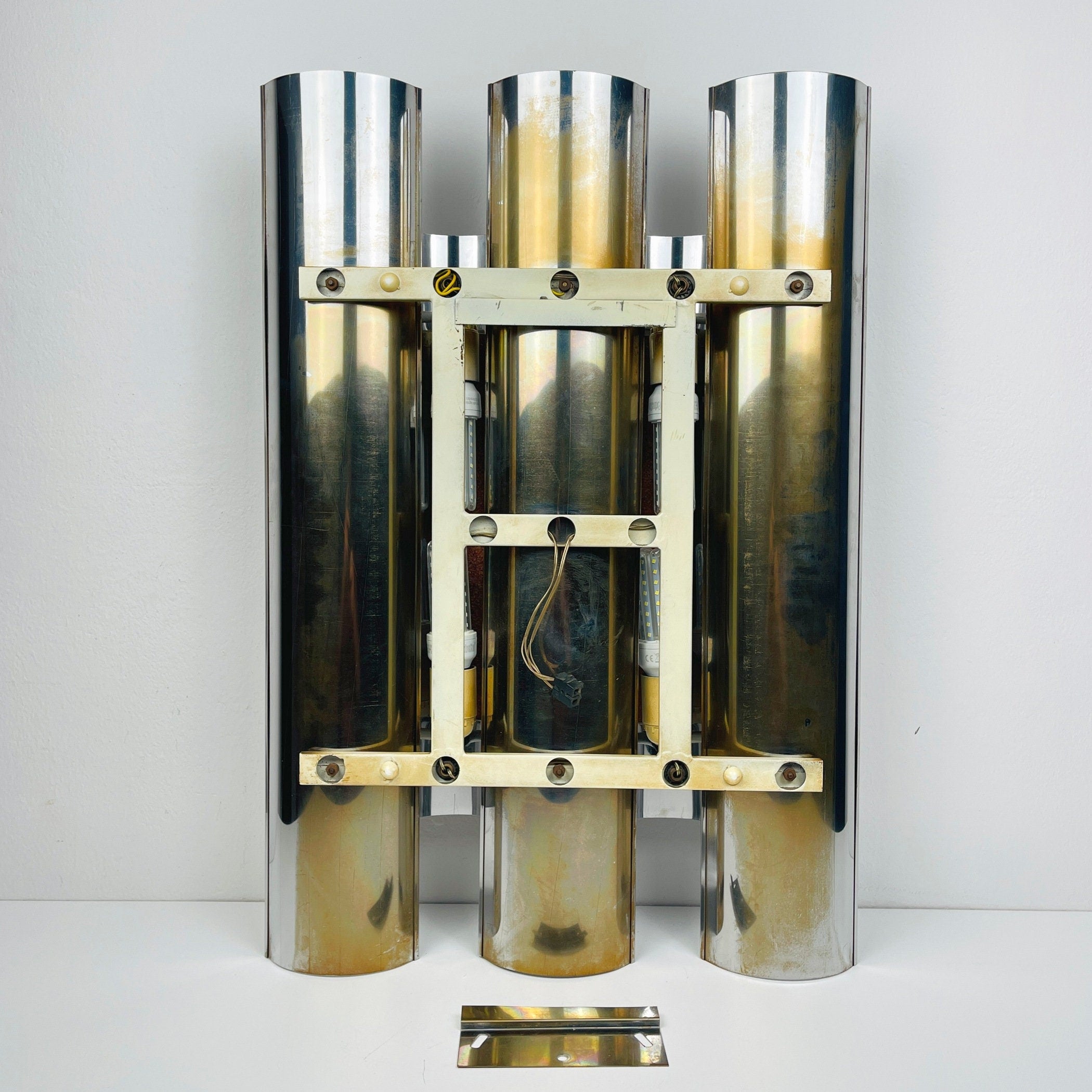 Angelo Brotto Esperia Wall Lamp: Mid-Century Modern Italian Lighting
