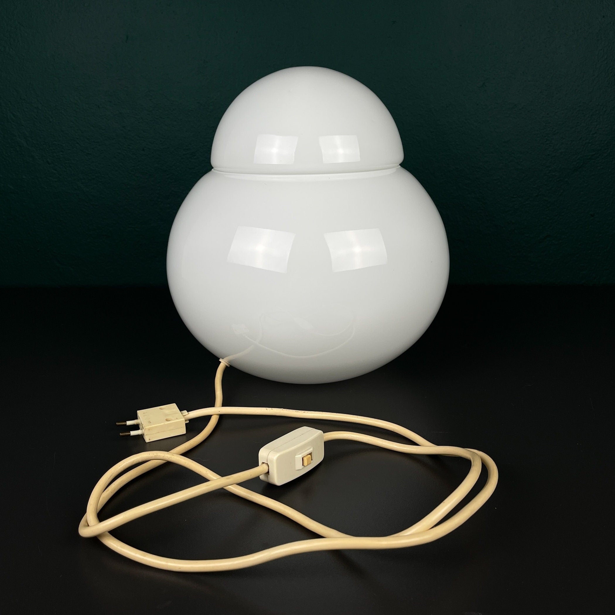 Table lamp Daruma by Sergio Asti for Fontana Arte, Italy 1960s, Vintage home decor