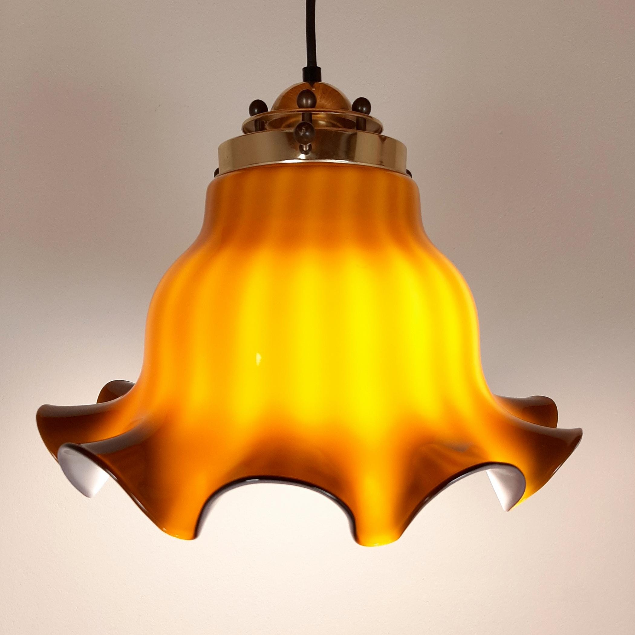 Vintage Pendant Lamp Petticoat by Peill & Putzler, Germany, 1970s