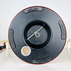 Mid-century red desk  lamp IGLOO by Tommaso Cimini for Lumina Italy 1980s