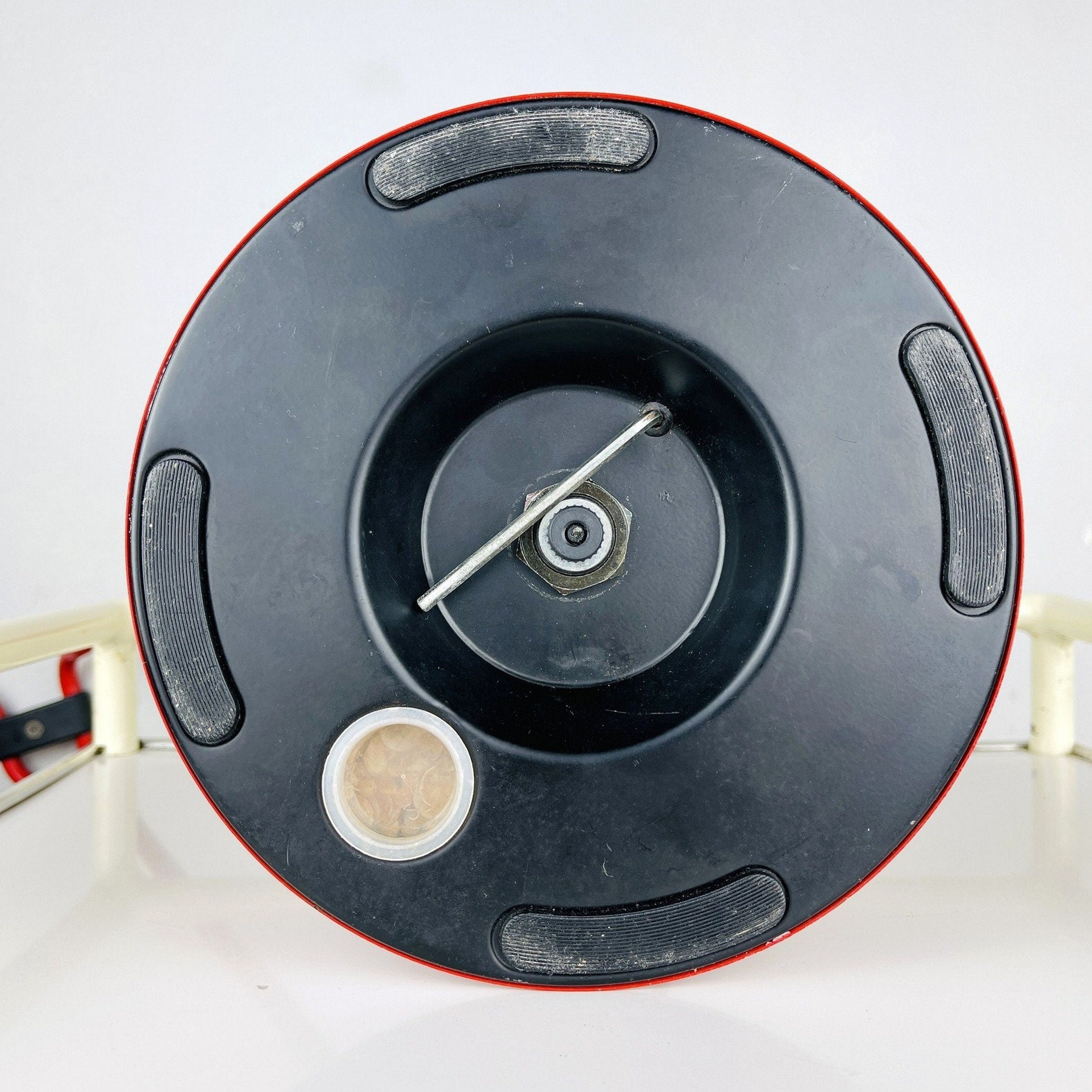 Mid-century red desk  lamp IGLOO by Tommaso Cimini for Lumina Italy 1980s