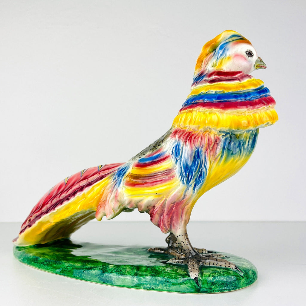 Vintage ceramic figure Pheasant Vintage Italy 1960's