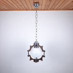 Vintage murano pendant lamp Mazzega Italy 1970s MCM Space Age