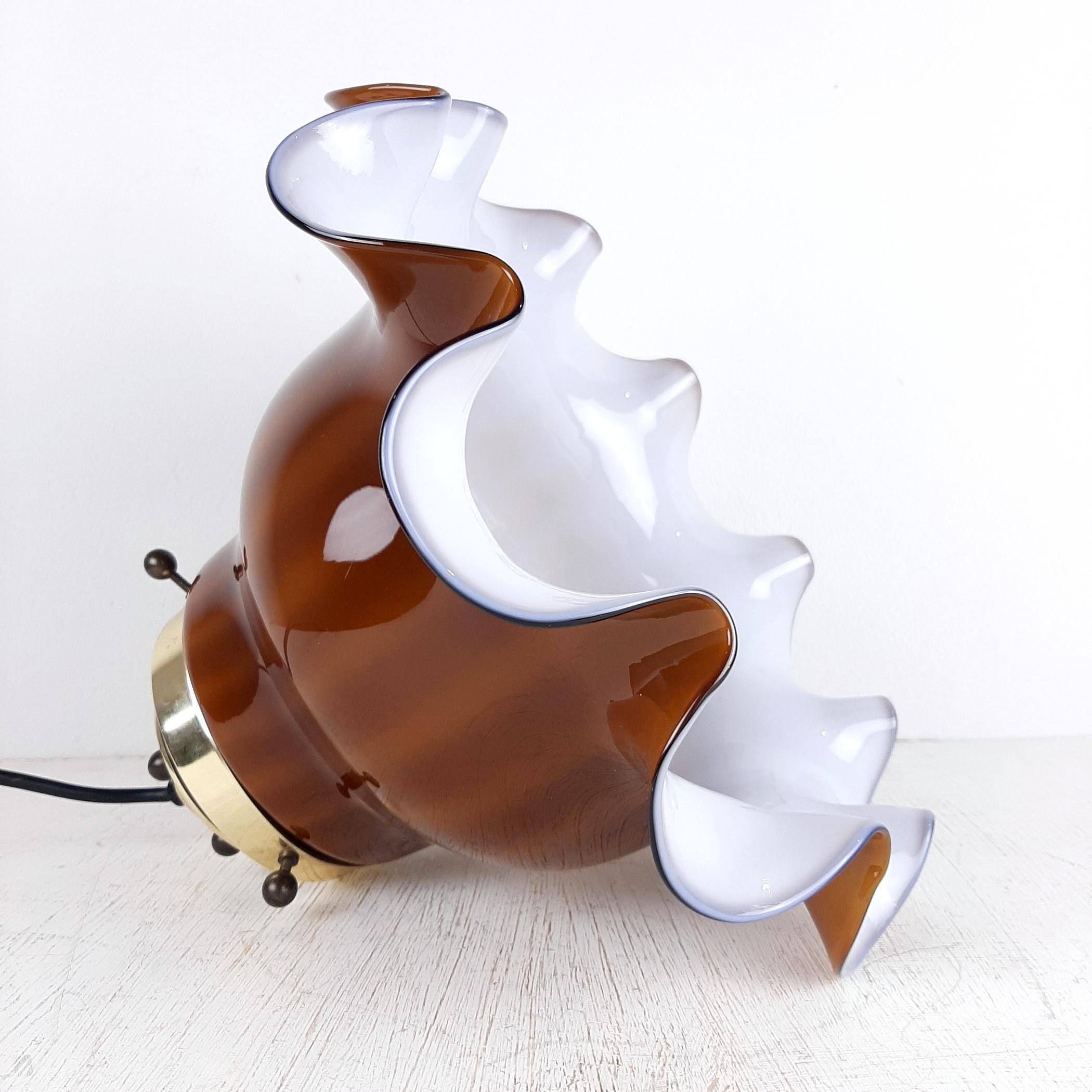 Vintage Pendant Lamp Petticoat by Peill & Putzler, Germany, 1970s