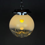 Large murano glass pendant lamp by Mazzega Italy 1960s Mid-century lighting