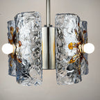 Mid-Century AV Mazzega Murano Glass Chandelier: Italian Space Age Lighting