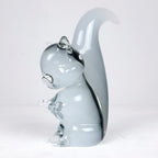 Murano Smokey Glass Squirrel Sculpture - V. Nasson Italy 1970s