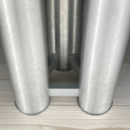 Vintage Italian Brushed Aluminum Floor Lamp: MCM Space Age Lighting