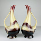 Mid-Century Bay Keramik Vases: West German Ceramic Set of 2