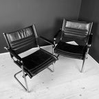 Mid-Century Bauhaus Cantilever Chair Set: Stol Kamnik, Mart Stam Design