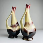 Mid-Century Bay Keramik Vases: West German Ceramic Set of 2