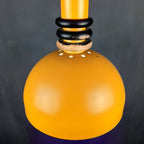 Retro metal pendant lamp Sijaj Hrastnik Yugoslavia 1970s Mid-century lighting Industrial light