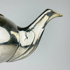 Vintage silver plated teapot, Italy 1950s