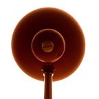 Vintage Burgundy Metal Desk Lamp: Italian Ministerial Lamp, 1950s
