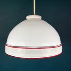 Vintage Murano Glass Pendant Lamp: 70s Italian Mid-Century Modern Lighting