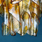 AV Mazzega 'Torciglioni' Vintage Murano Glass Chandelier - 1970s Mid-century Italian Lighting Masterpiece