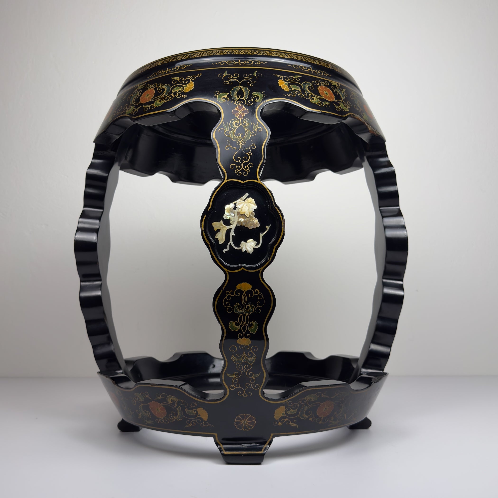 Mid-Century Italian Table, Style Chinoiserie, 1960s