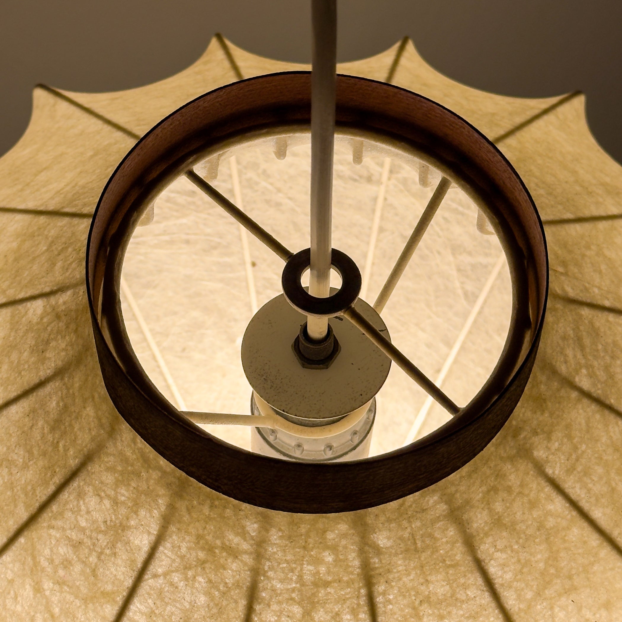 Mid-century cocoon pendant lamp, Achille Castiglioni, Italy 1960s
