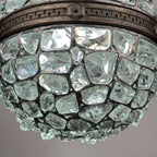 Antique chandelier on chains in Art Nouveau style, Austria, early 20th century