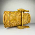 Vintage Bamboo magazine rack by Vivai Del Sud, Italy 1960s