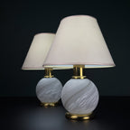 Vintage Murano Table Lamps, Italy 1970s, Set of 2