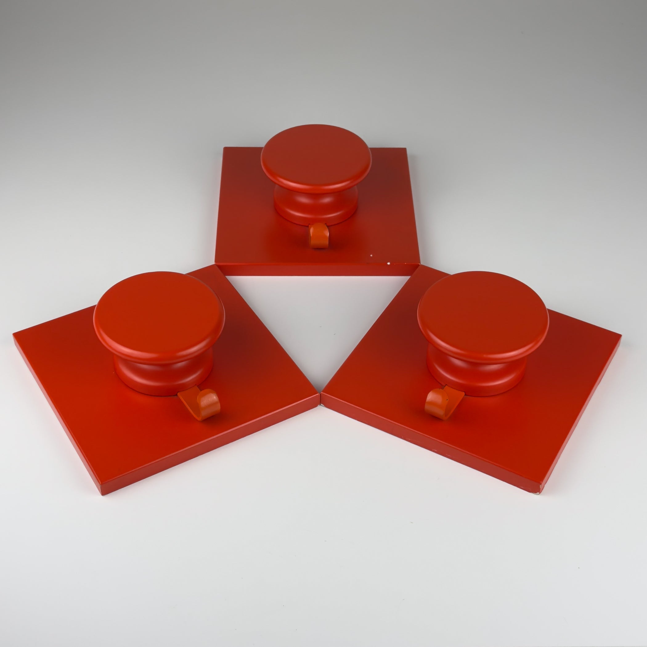 Mid-century wall hangers Space Age, Italy, 1980s, Set of 3