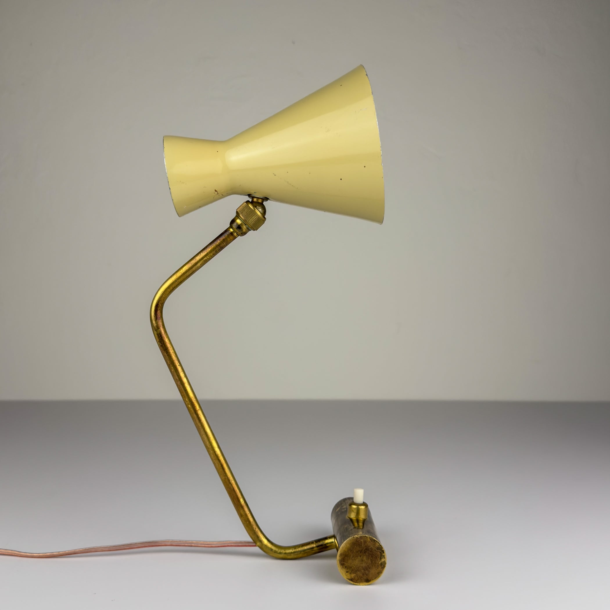 Vintage metal table lamp by Stilnovo, Italy 1950s
