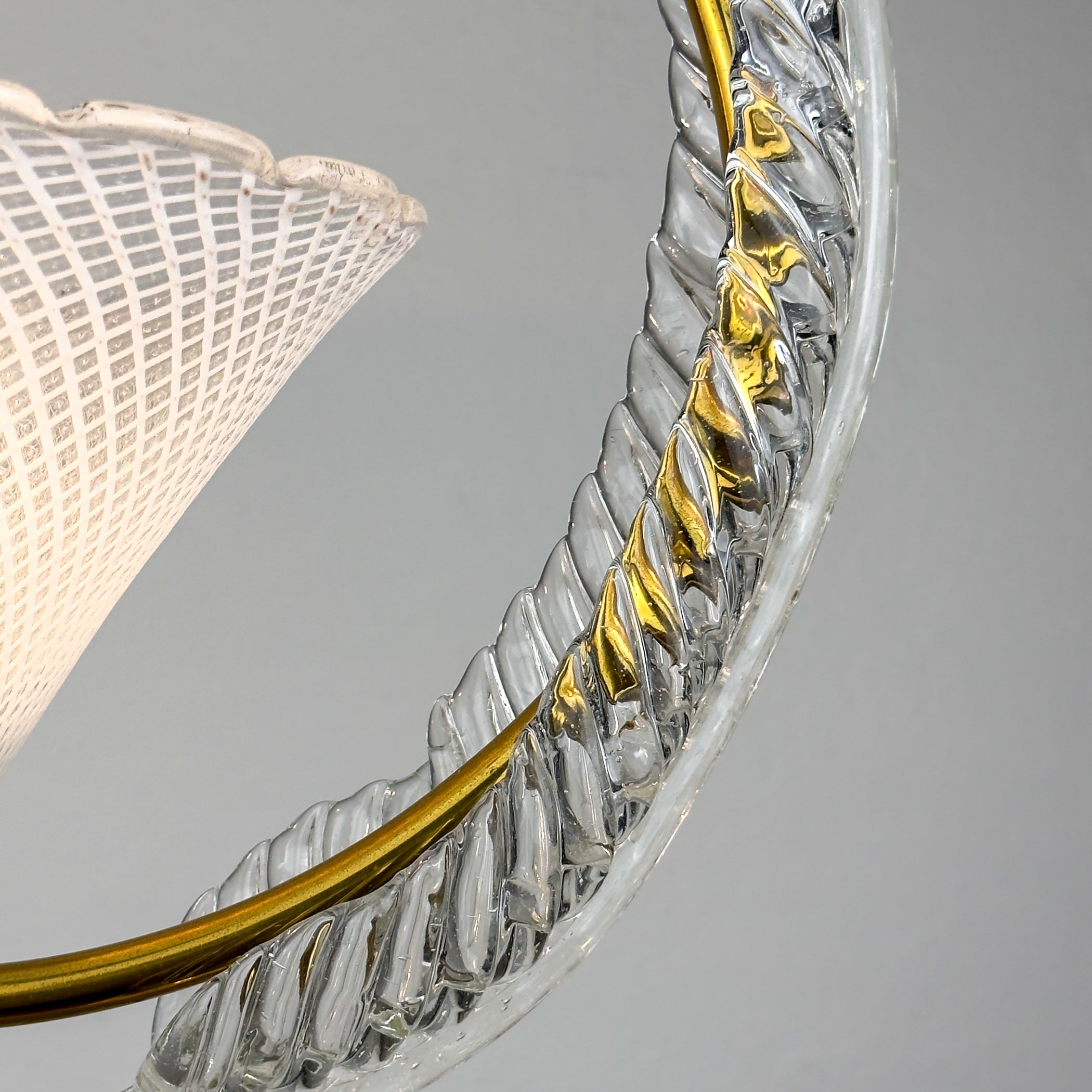 Vintage Murano chandelier by Barovier & Toso, Italy 1930s