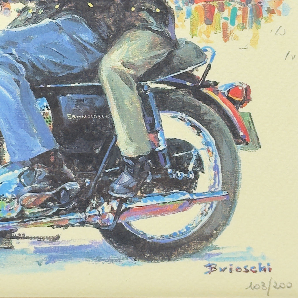 Limited edition lithograph 103/200 by Brioschi, Italy, 1970s