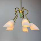 Vintage Stilnovo chandelier, Italy 1940-50s
