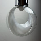 Vintage pendant lamp Membrane by Toni Zuccheri for Venini, Italy 1960s