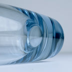 Original blue glass vase by Per Lütken for Holmegaard, Denmark, 1960s