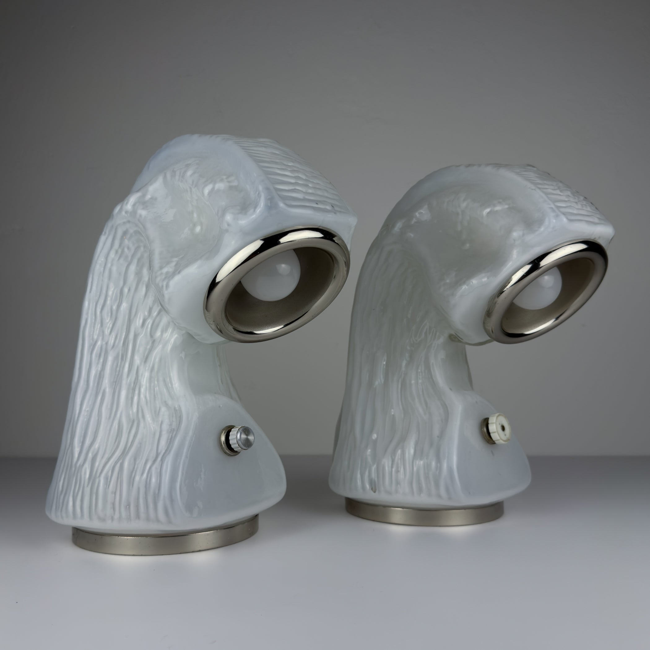 Table Lamp Osso by Carlo Nason for Mazzega, Italy 1970s, Set of 2