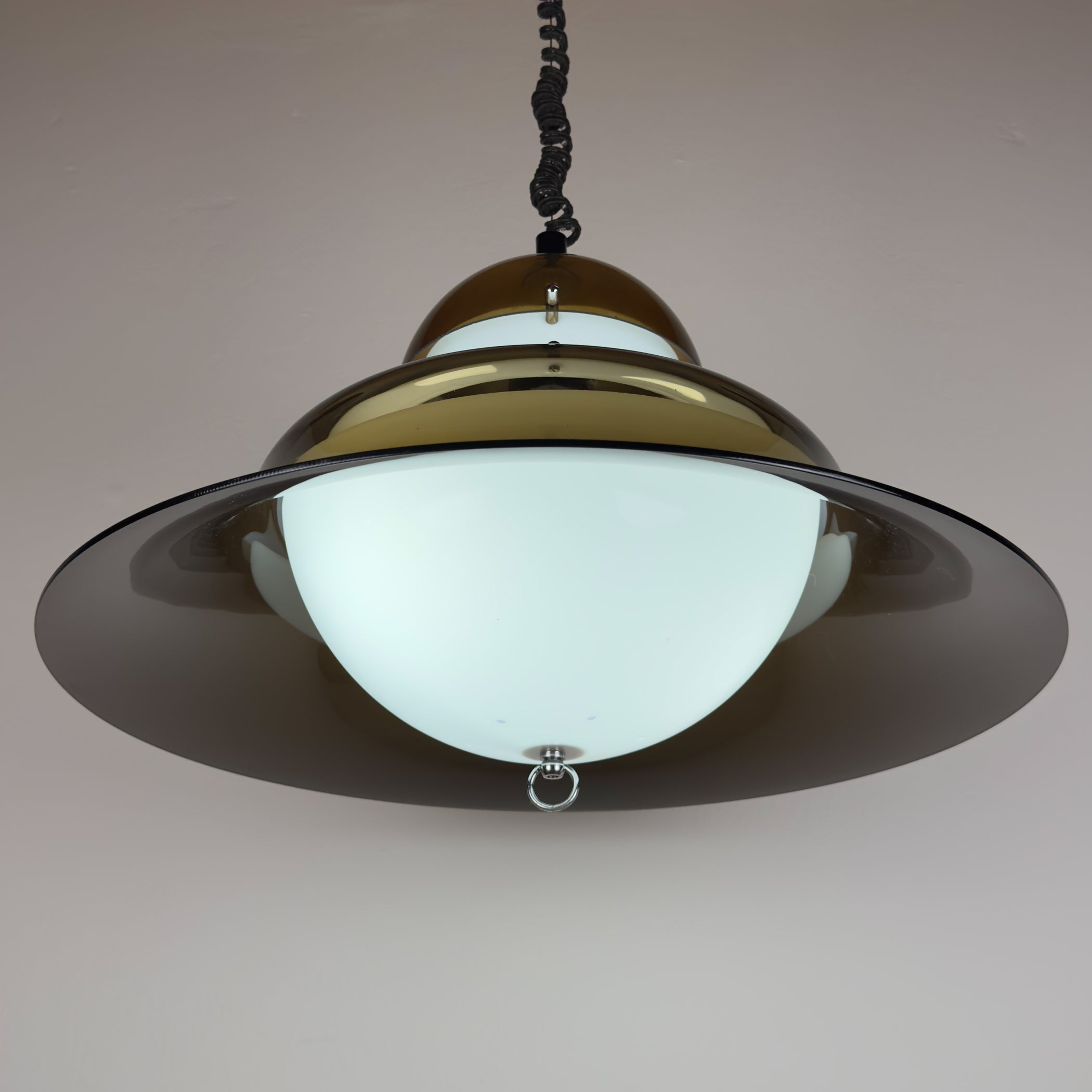 Vintage pendant lamp by Sijaj Hrastnik, style KD14 Sergio Asti for Kartell, Yugoslavia 1960s