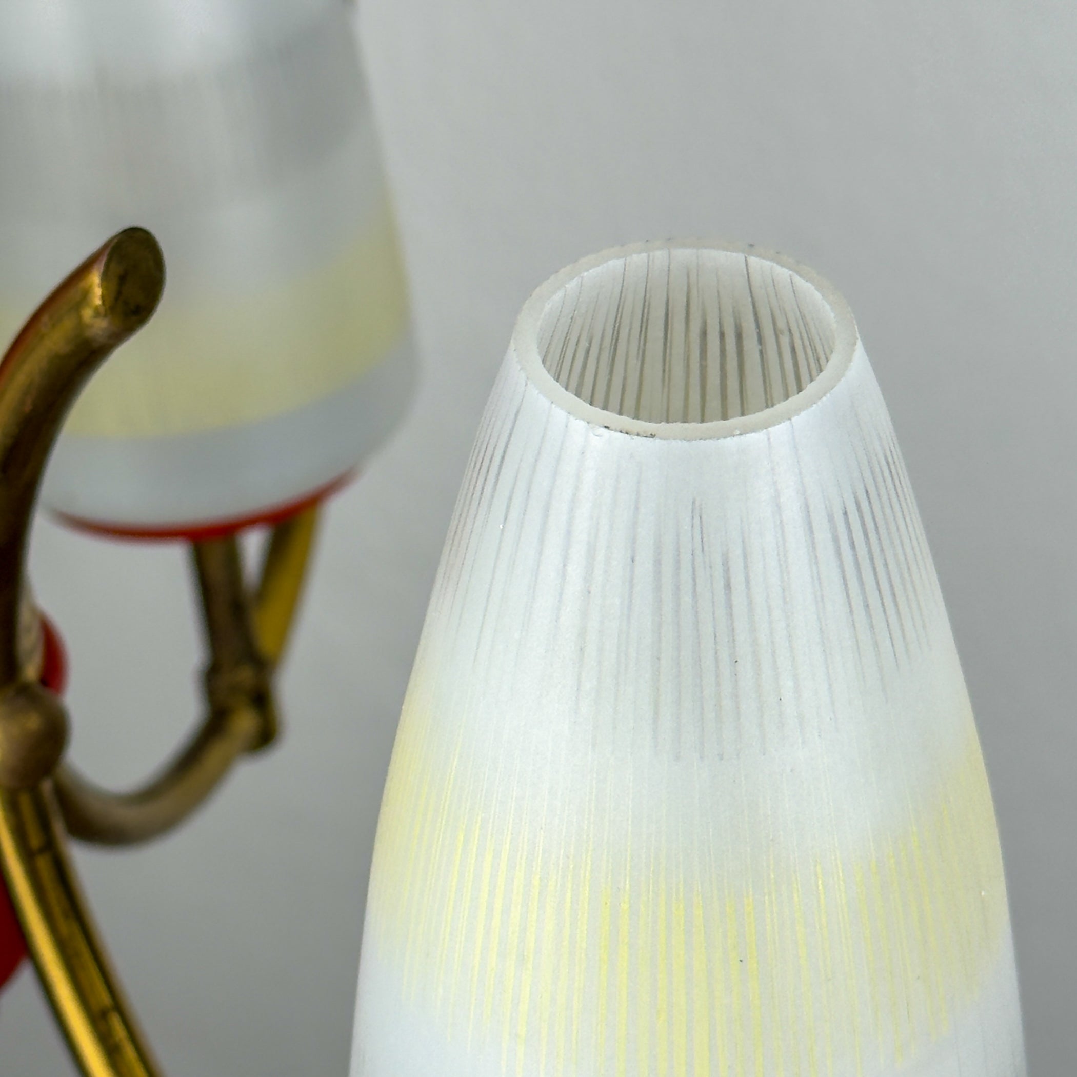 Mid-Century Stilnovo chandelier, Italy 1940-50s