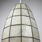 Vintage Capiz Shell Pendant Lamp, Italy 1960s