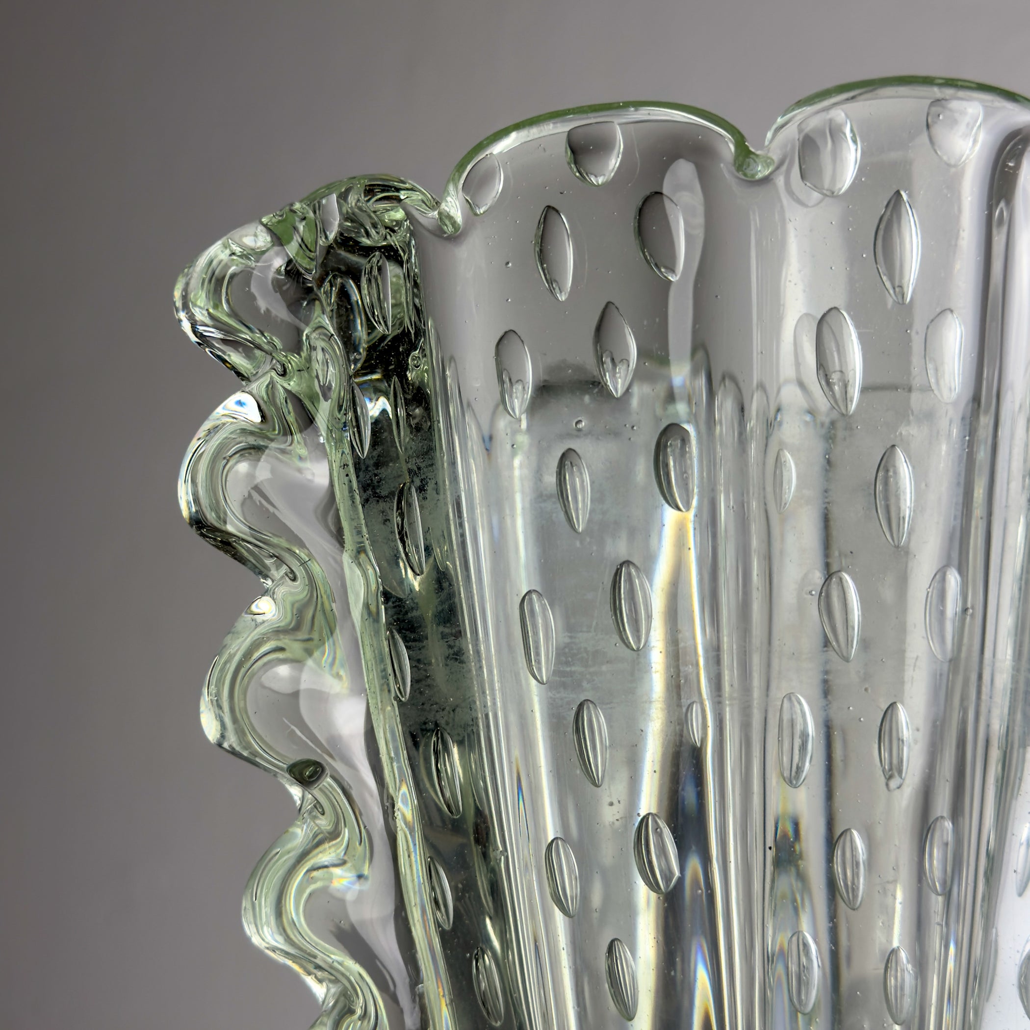 Vintage Murano glass Vase by Barovier & Toso, Italy 1930-40s