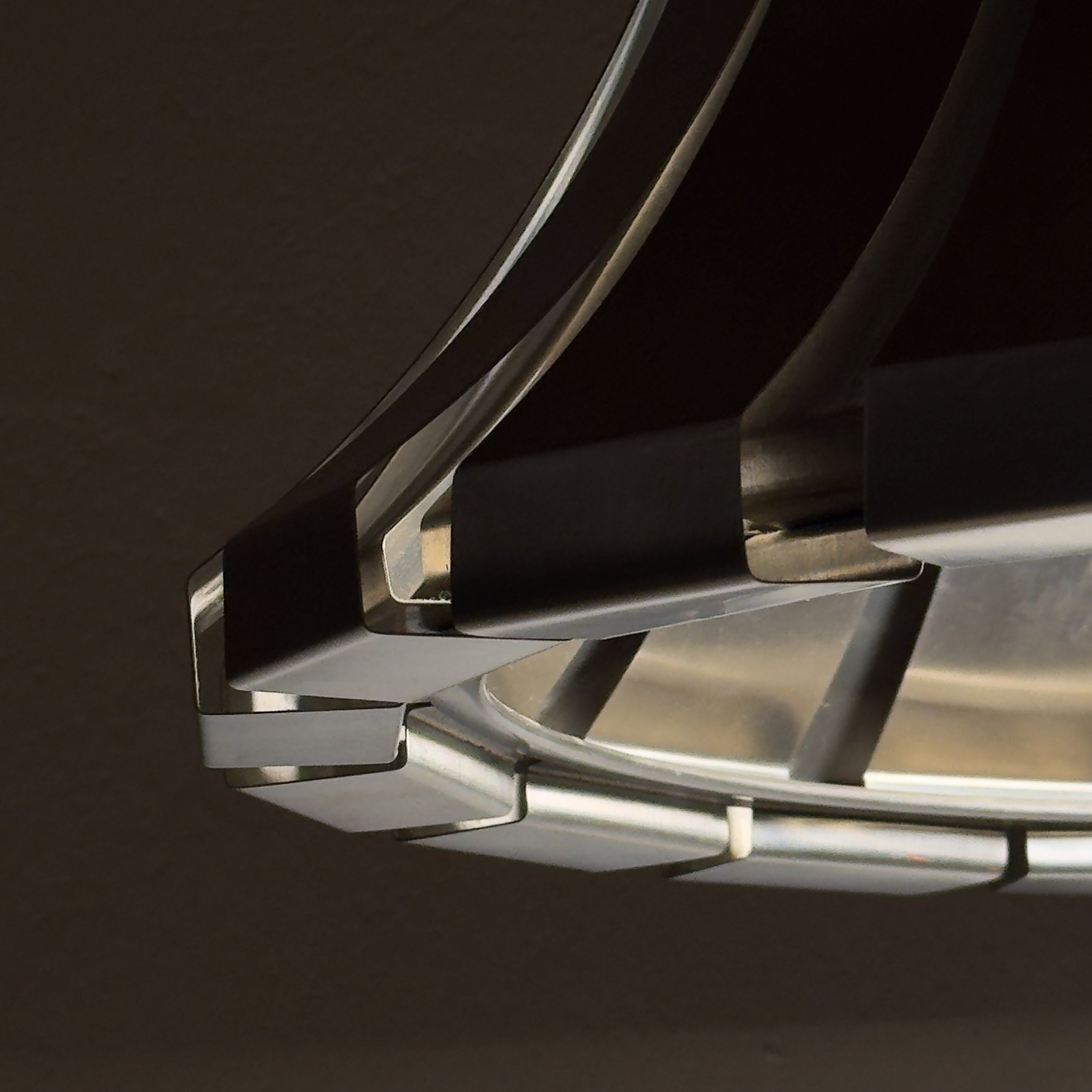 Vintage metal pendant lamp by Elio Martinelli for Martinelli Luce, Italy 1960s