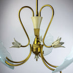 Antique chandelier, in style of Pietro Chiesa For Fontana Arte, Italy, 1930s