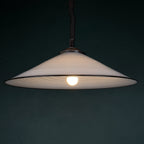 Vintage Swirl Murano Glass Pendant Lamp, Italy 1970s