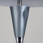 Grey industrial metal desk lamp Italy, 1960s