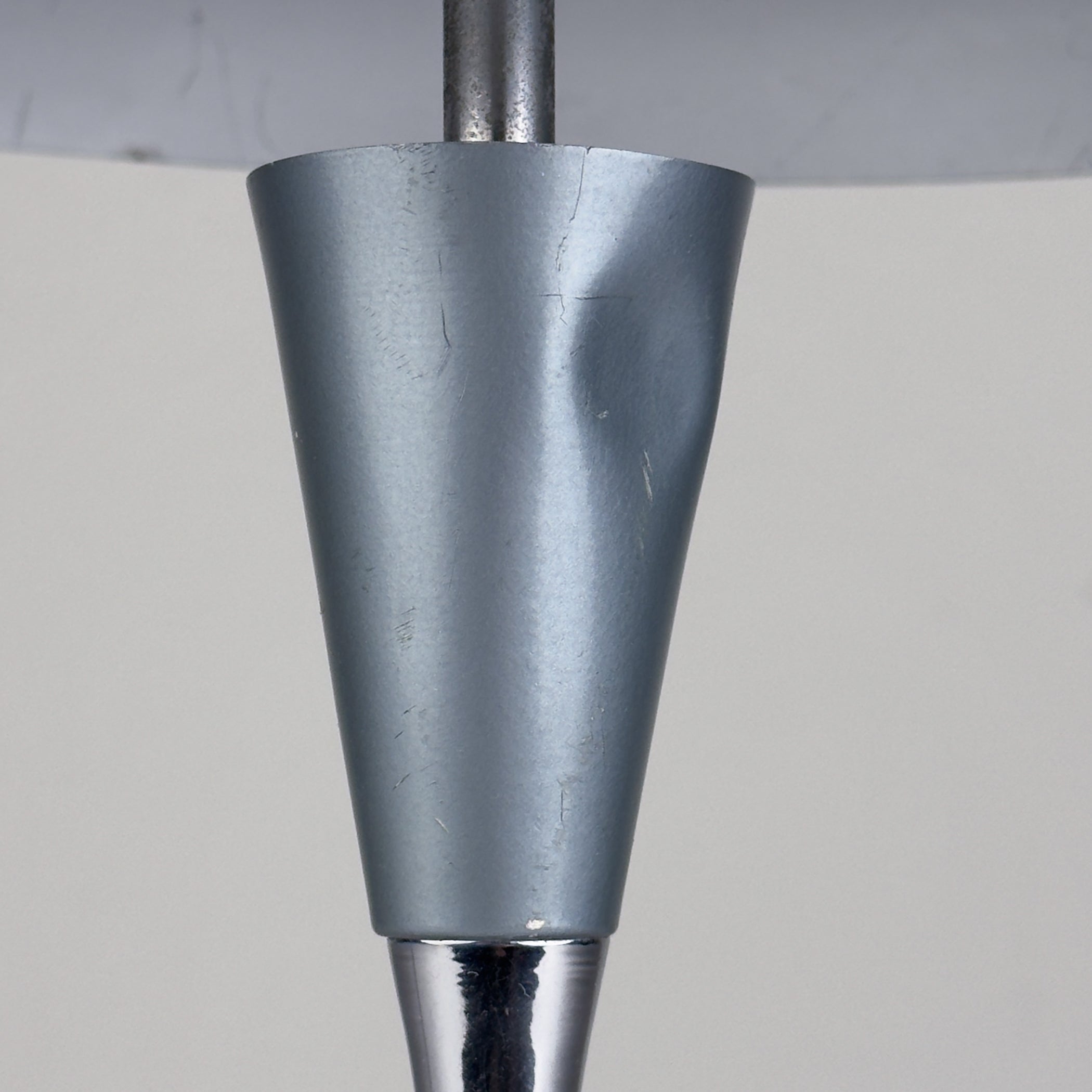Grey industrial metal desk lamp Italy, 1960s